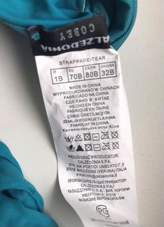 Шикарный Купальник calzedonia 1B 32B 70B с пайетка