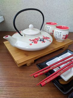 Чайный набор + набор для суши