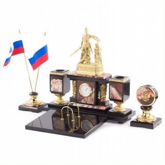 Настольный набор Россия яшма