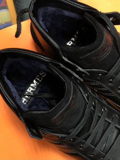 Hermes кожаные высокие кеды на меху 45 р