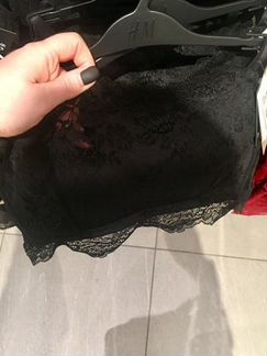 Бюстгальтер H&M пуш-ап с кружевом