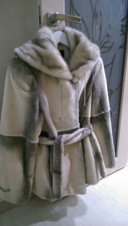 Шуба из стриженого бобра