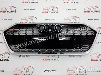 Решетка на Audi A7 в стиле RS7 17+ гг. дизайн 2