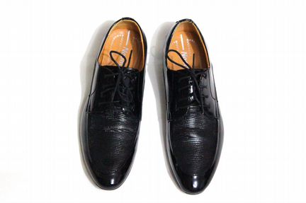 Лаковые кожаные мужские туфли