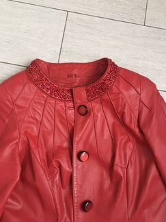 Красная кожаная куртка (новая)