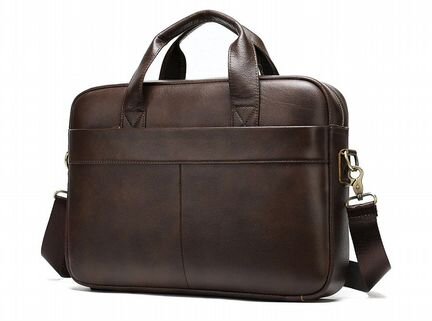 Новая кожаная сумка А4 портфель натуральная LB118