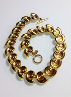 Винтажное колье Anne Klein с ракушками. США 1980-е