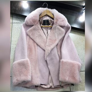 Жакет норка Вязка кардиган шуба