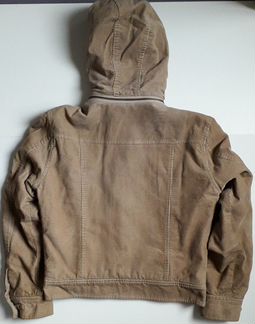 Вельветовая куртка с иск. мехом р.S (42/44)