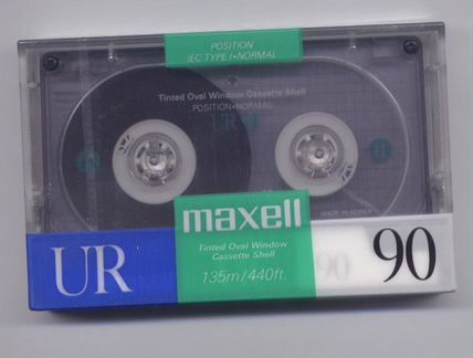 Аудиокассета Maxell UR90 Made in Korea New Sealed