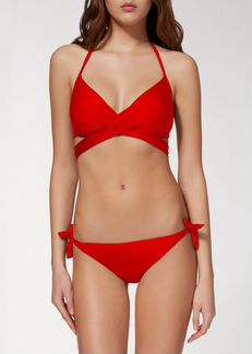 Красный купальник calzedonia