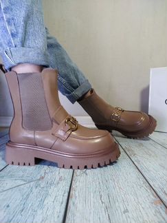 Кожаные зимние ботинки gucci (36-40)