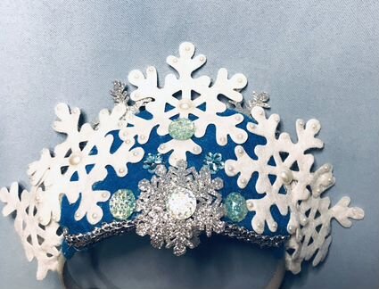 Корона снежинки на новый год