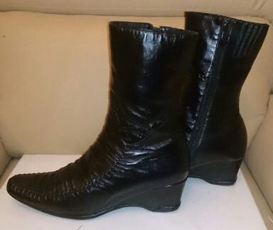 Сапоги кожаные весна-осень. Размер 39