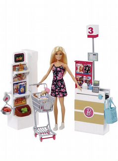 Новый набор Barbie супермаркет от mattel