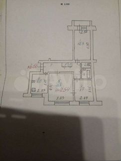 3-к. квартира, 61,3 м², 7/9 эт.