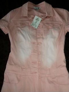Платье сафари джинсовое 40-42(xs) новое