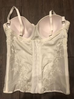 Корсет белый (свадебный) и подвязки Ambra