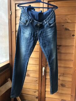 Джинсы для беременных, размер 44 (S), тёмно-серые