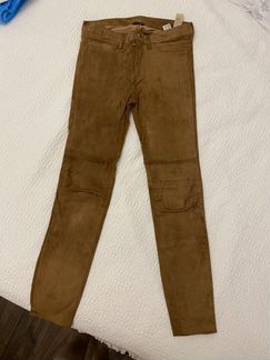 Штаны кожаные Massimo Dutti