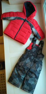 Новый теплый комбинезон London Fog Rugged Bear 12М