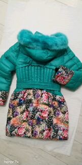 Почти новое пальто зимнее 152р