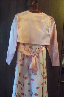 Нарядное платье с болеро р-р 134