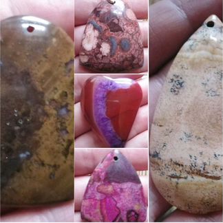 Кулоны из натурального камня