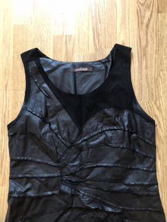 Платье кожаное Roberto Cavalli оригинал