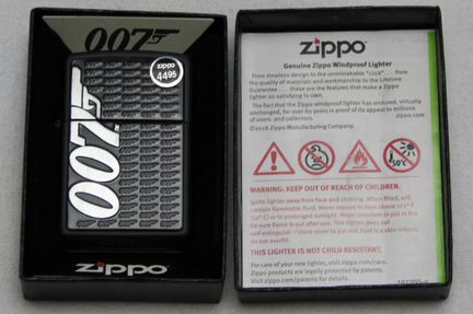 Зажигалка Zippo 29718 James Bond 007