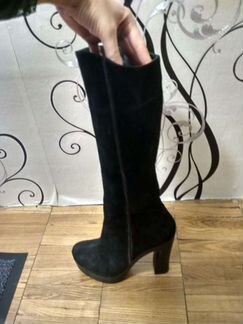 Сапоги замшевые