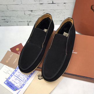 Лоферы lora piano с мехом