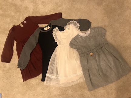 2 красивых платья на маленькую леди (98-104)