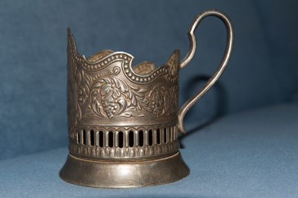 Подстаканник Миру Мир. Кольчугино. СССР