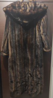 Шуба из искусственной норки