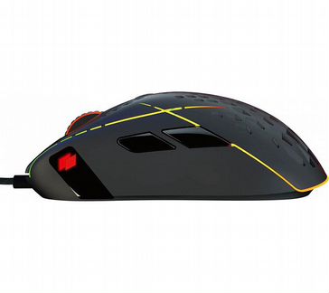 Игровая мышь hiper Aero A-2 чёрная (USB, 8 кнопок