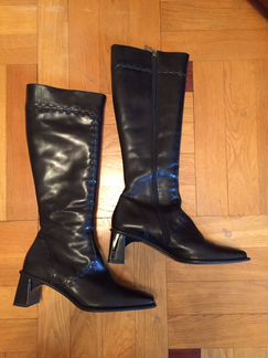 Зимние кожаные сапоги Италия 40 размер