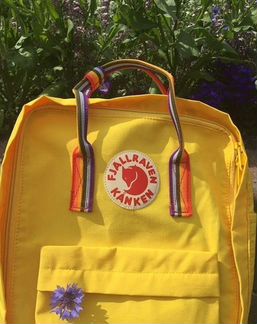 Рюкзак канкен жёлто-радужный