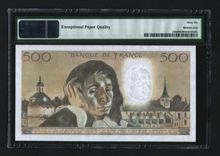Франция 500 франков 1984 PMG 66 EPQ Gem UNC