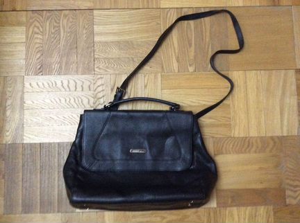 Сумка Ferre оригинал (кожаная, цвет чёрный)