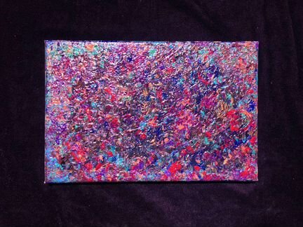 Картина на холсте. Масло, акрил. 4 этюда