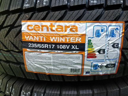 235 65 17 зимние шины, новые липучка Centara