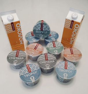 Молоко, сметана, творог, йогурт, масло