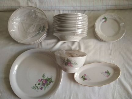 Столовый сервиз, 6 персон, фарфор, СССР