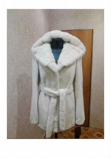 Шуба норковая с капюшоном италия