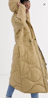 Пуховик стеганый ASOS