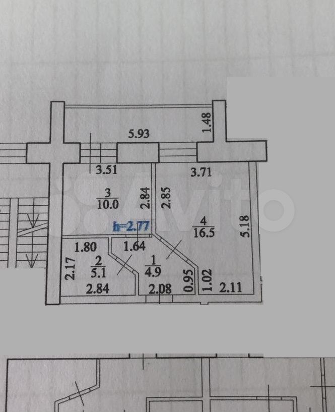 1-к квартира, 41 м², 5/9 эт.