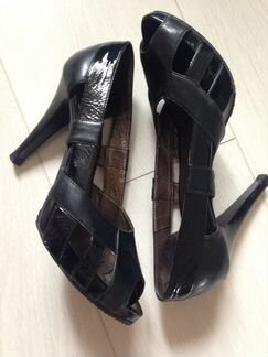 Туфли кожаные чёрные р.36