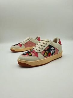 Кеды Disney Gucci женские кроссовки розовые