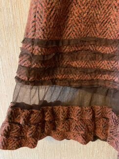 Юбка женская теплая шерстяная